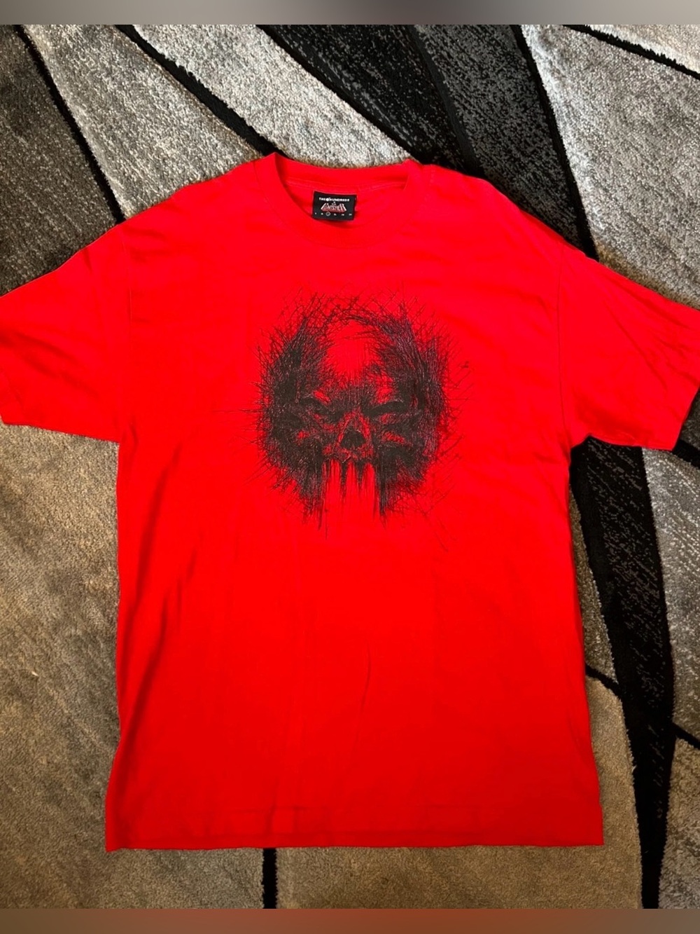 Size Large - The Hundreds x Marvel Men's Punisher Red Shirt Vintage